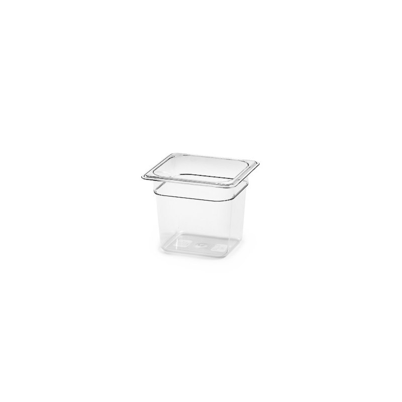 Polycarbonat kantin, GN 1/6, 150 mm, transparent