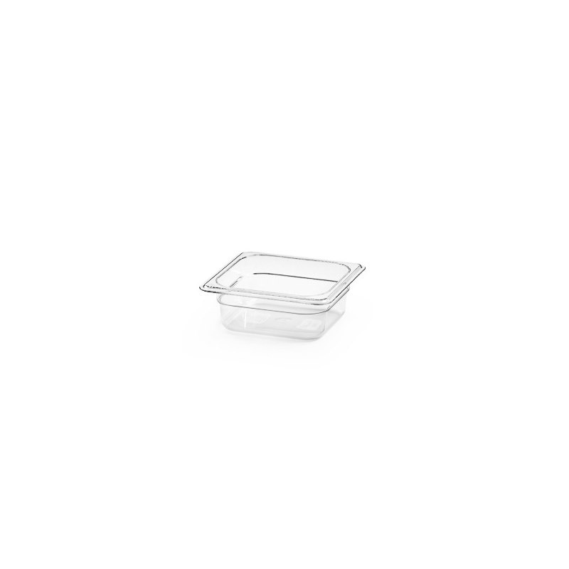 Polykarbonat kantin, GN 1/6, 65 mm, transparent