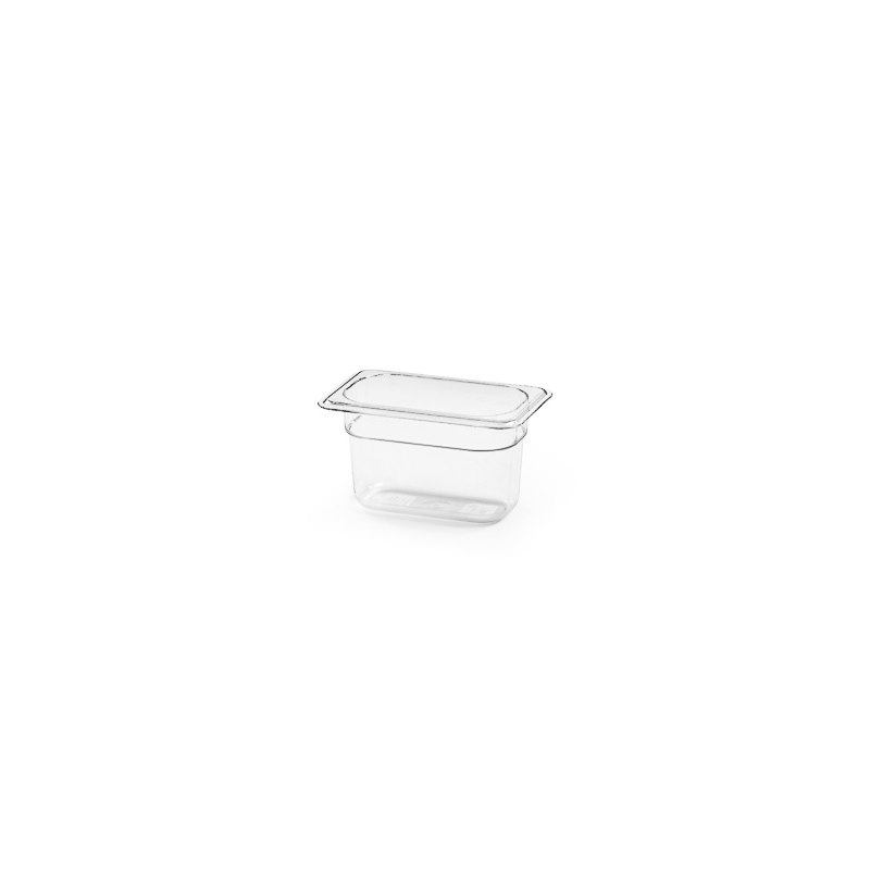 Polykarbonat kantin, GN 1/9, 100 mm, transparent