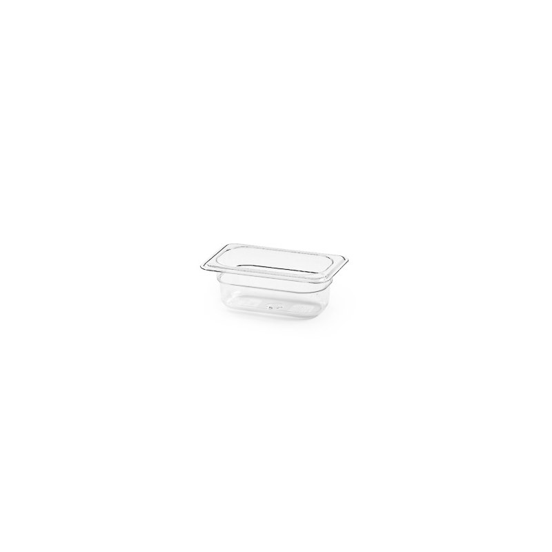 Polykarbonat kantin, GN 1/9, 65 mm, transparent
