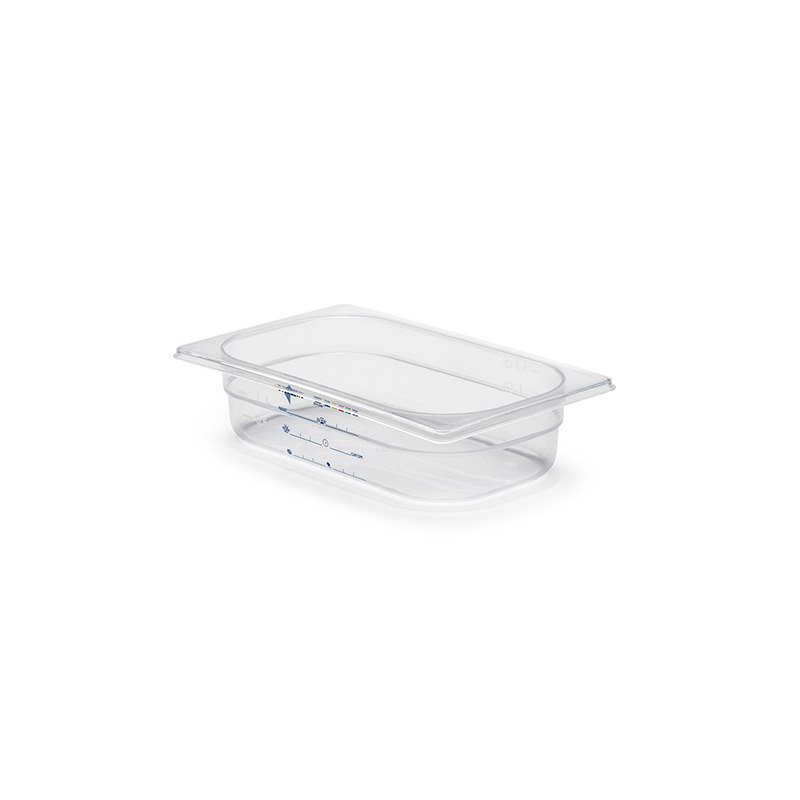 Plast kantin i PP plast, 1,7L, GN 1/4-65mm