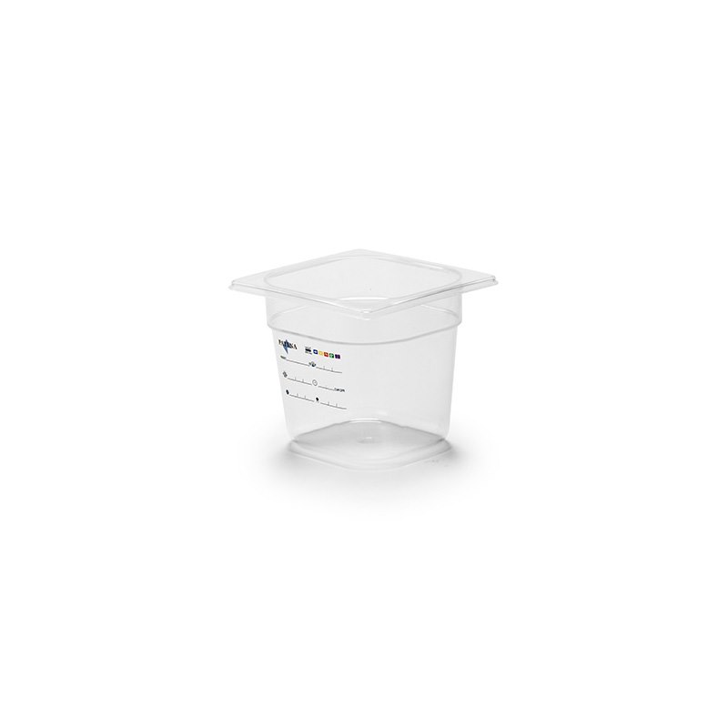 Plast kantin i PP plast, 2,3L, GN 1/6-150mm