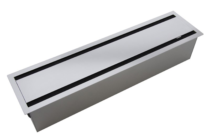 Bi-Box 300 x 150 mm, dubbelöppnad, silver