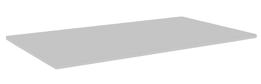 Bordplate, grå, laminat 19 mm, 9 størrelser