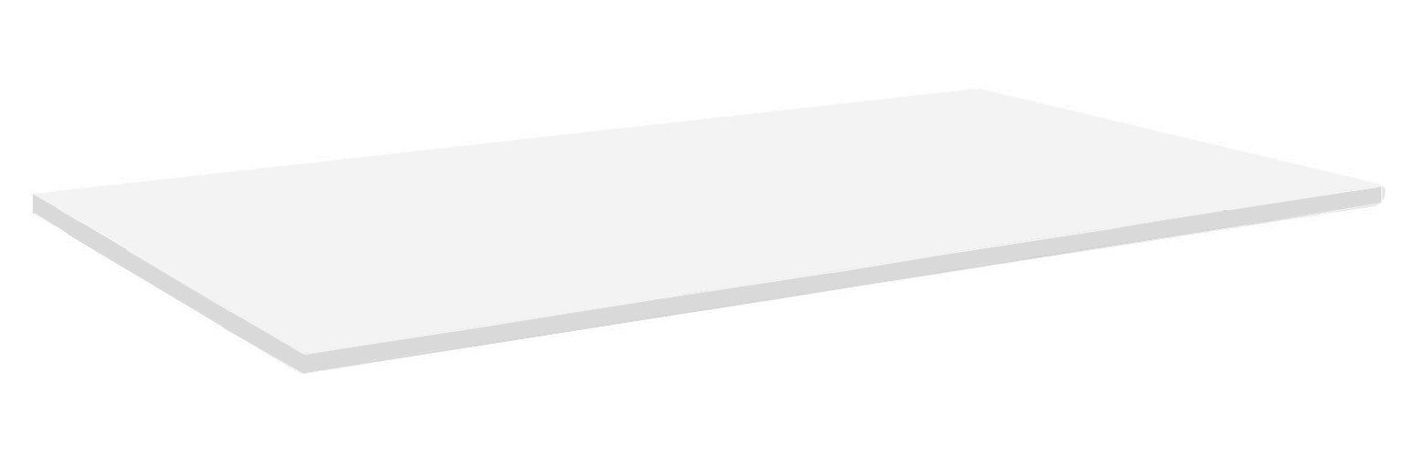 Bordsskiva, Vit, laminat 19 mm, 100x60 cm