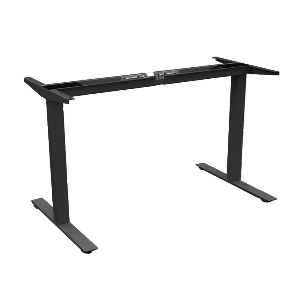 Höj- och sänkbart elstativ, 2-motor, Svart