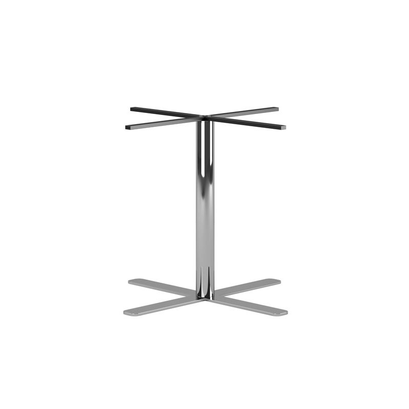 Krysstativ Design S, b. 65 cm, h. 72 cm, polerat rostfritt