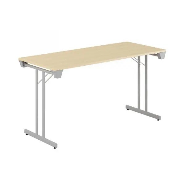 Dinner Style, silvergrått stativ, björk bordsskiva 180x80cm