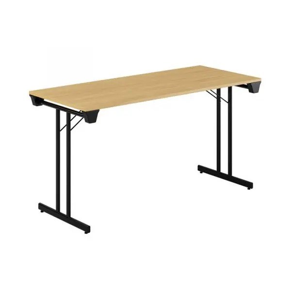 Dinner Style, svart stativ, ek bordsskiva 120x60cm