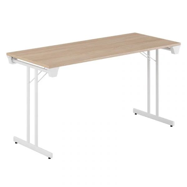 Dinner Style vitt stativ urban oak bordsskiva 120x60cm