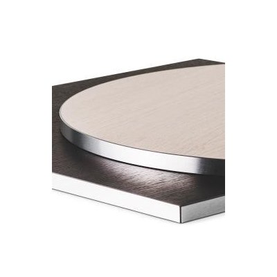 Bordsskiva laminat med borstad ABS kantlist, tjocklek 20 mm, Dia70cm