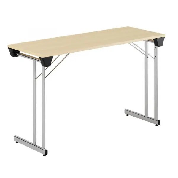 Kongress Style, kromat stativ, björk bordsskiva 120x50cm