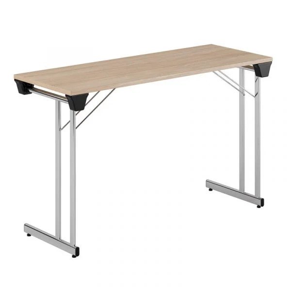 Kongress Style kromat stativ urban oak bordsskiva 120x45cm