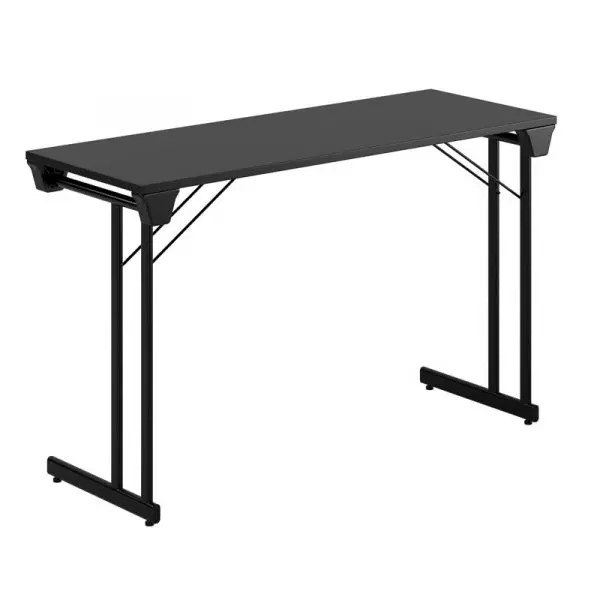 Kongress Style, svart stativ, svart bordsskiva 140x60cm