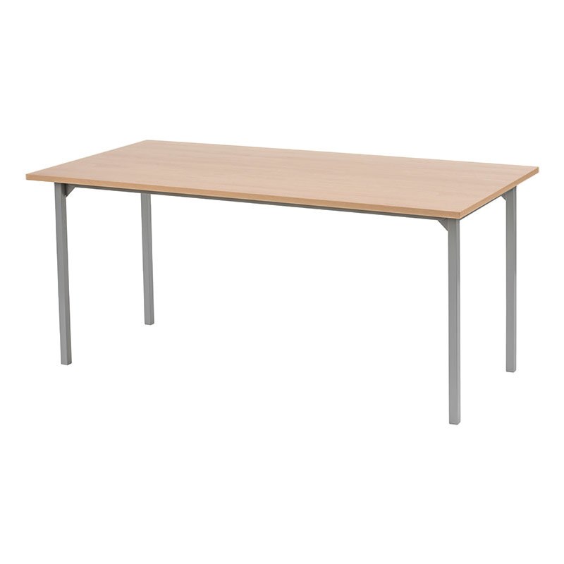 Konferensbord Steady, 120x80, Bok, Silver stativ