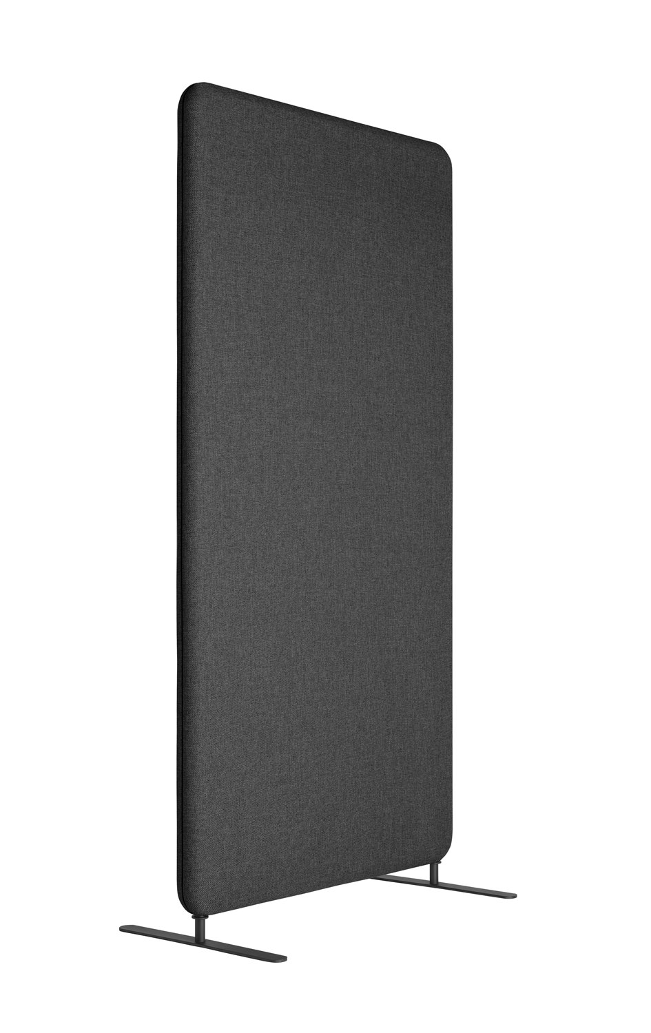 Golvskärm Softline 50, 100x136x5 cm, Mörkgrå