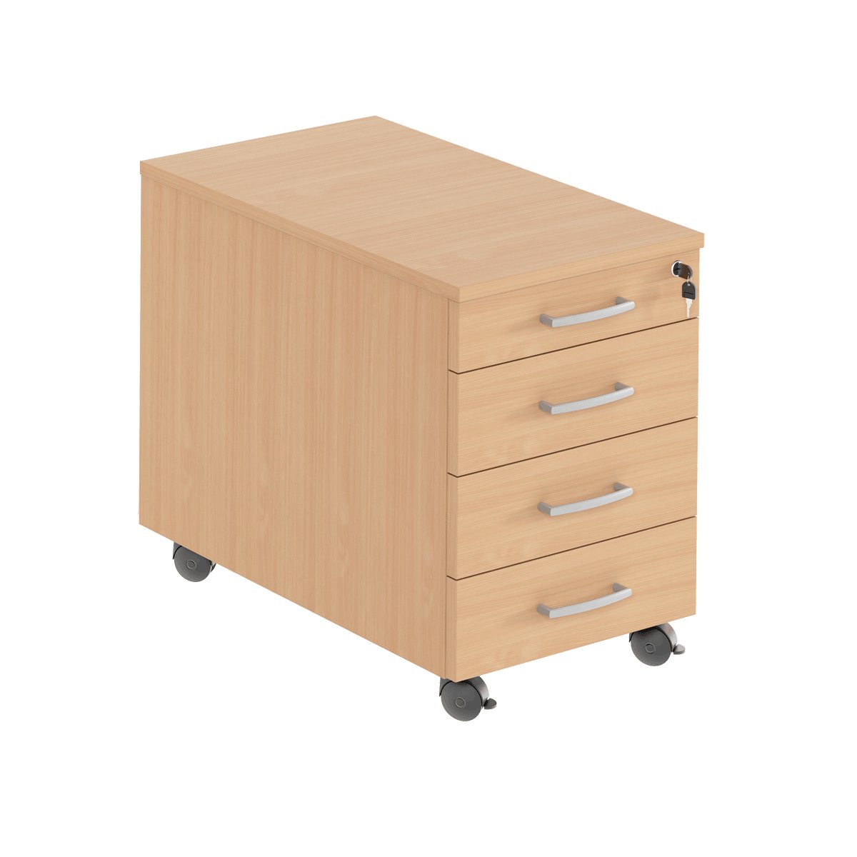 Hurts 4 lådor, inkl pennfack & lås, bok