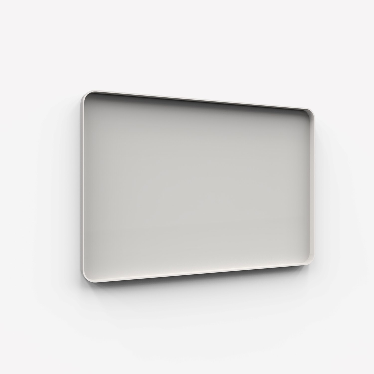 Frame Wall, glasskrivtavla, 150x100 cm, Shy, grå ram