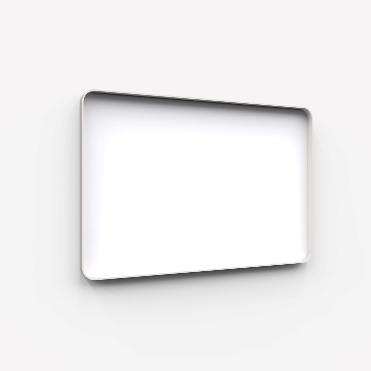 Frame Wall, glasskrivtavla, 150x100 cm, Pure, grå ram