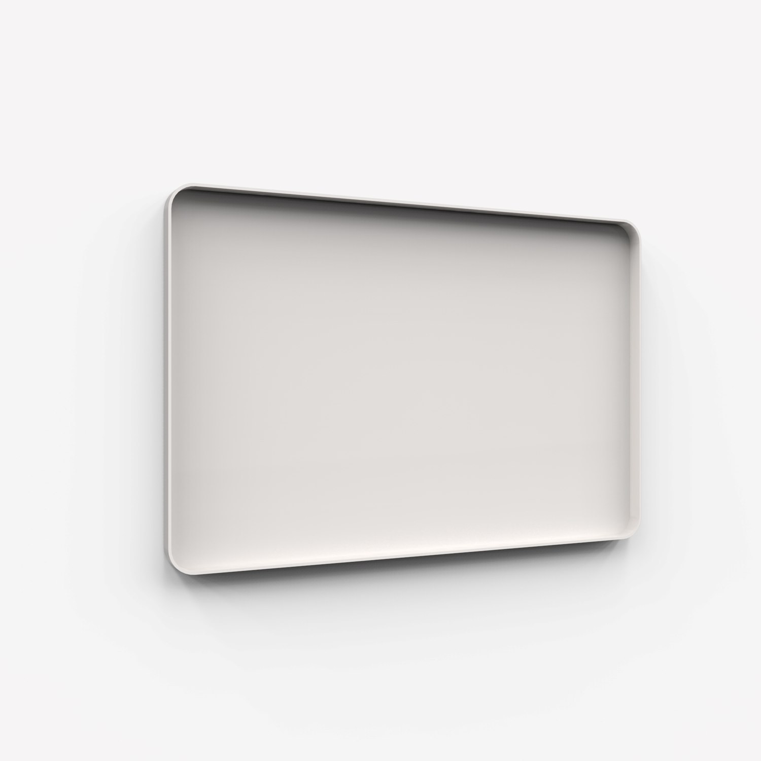 Frame Wall, glasskrivtavla, 150x100 cm, Soft, grå ram
