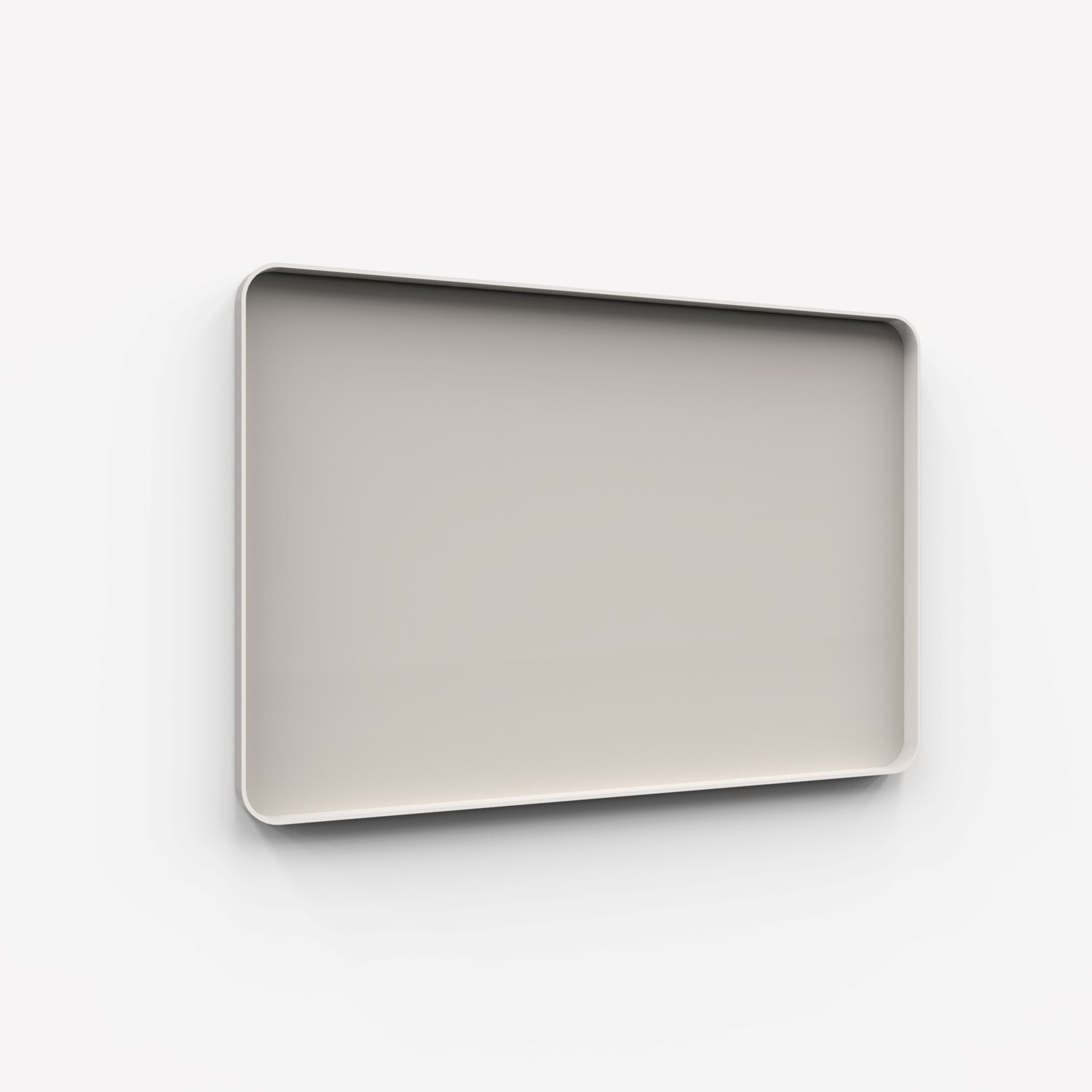 Frame Wall, glasskrivtavla, 150x100 cm, Warm, grå ram