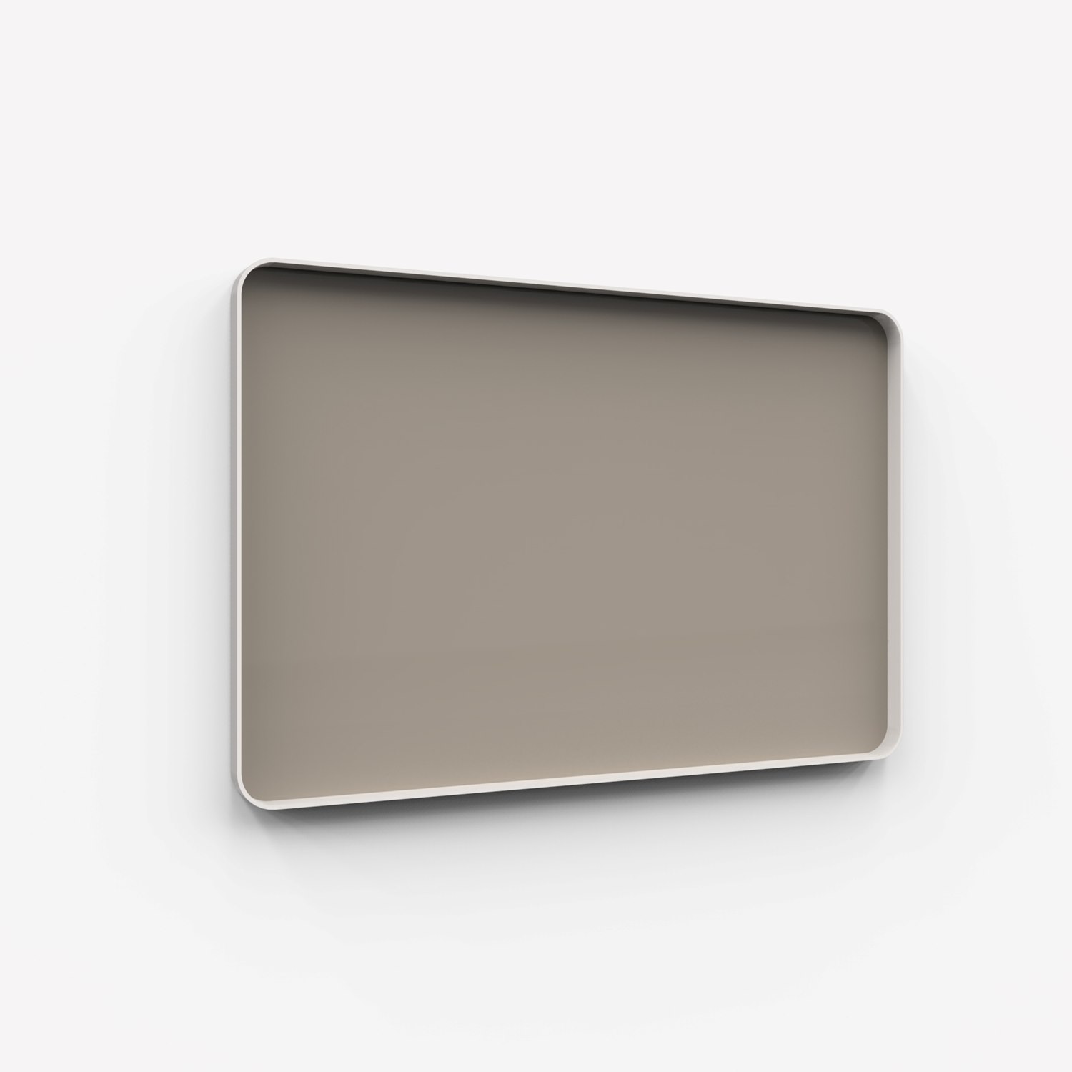 Frame Wall, glasskrivtavla, 150x100 cm, Lonely, grå ram