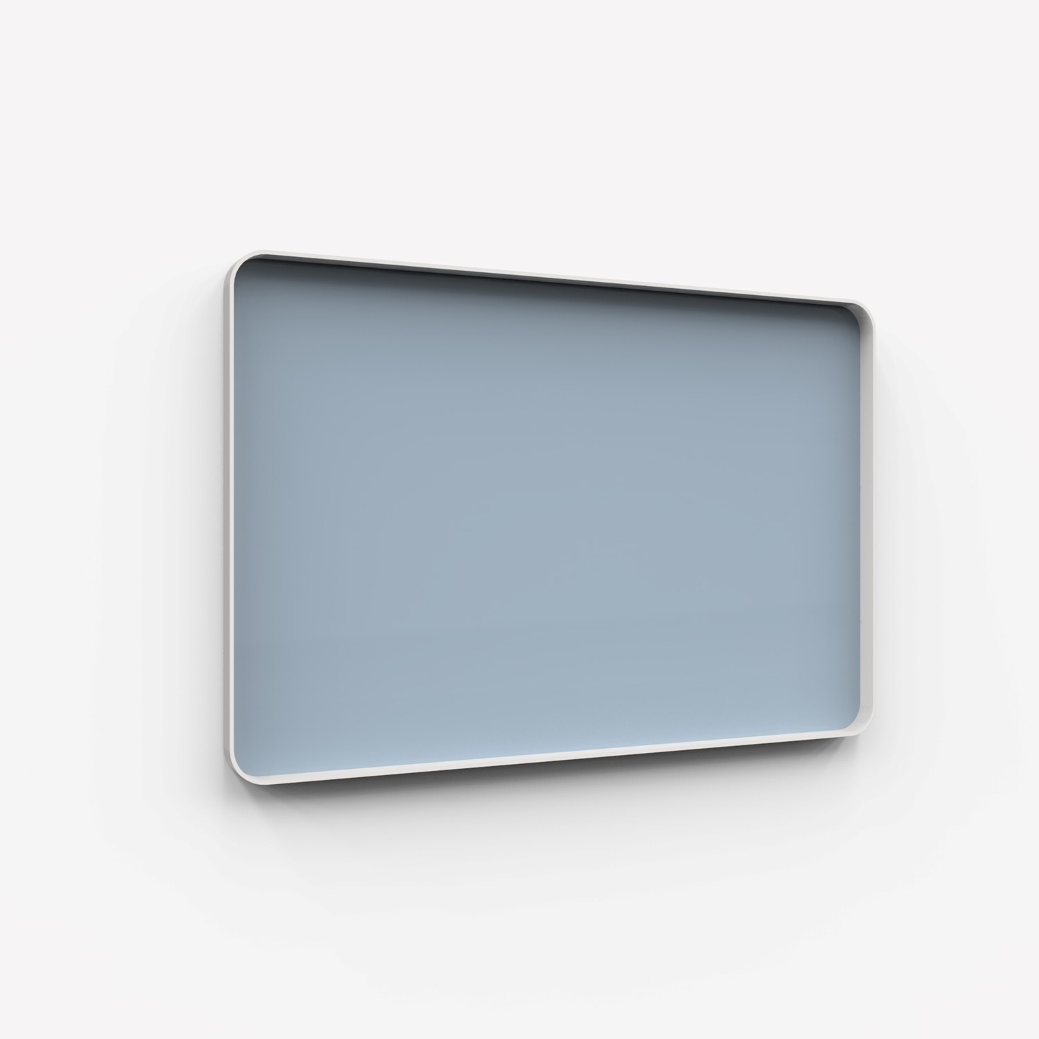 Frame Wall, glasskrivtavla, 150x100 cm, Smooth, grå ram