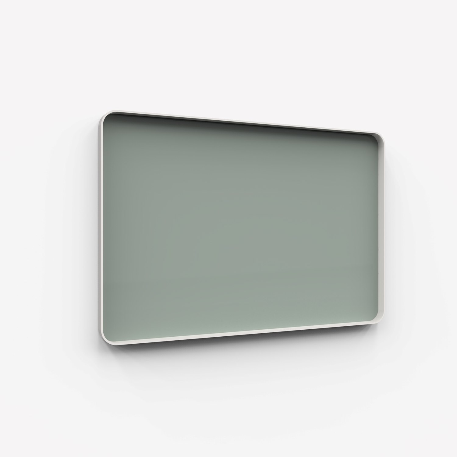Frame Wall, glasskrivtavla, 150x100 cm, Frank, grå ram
