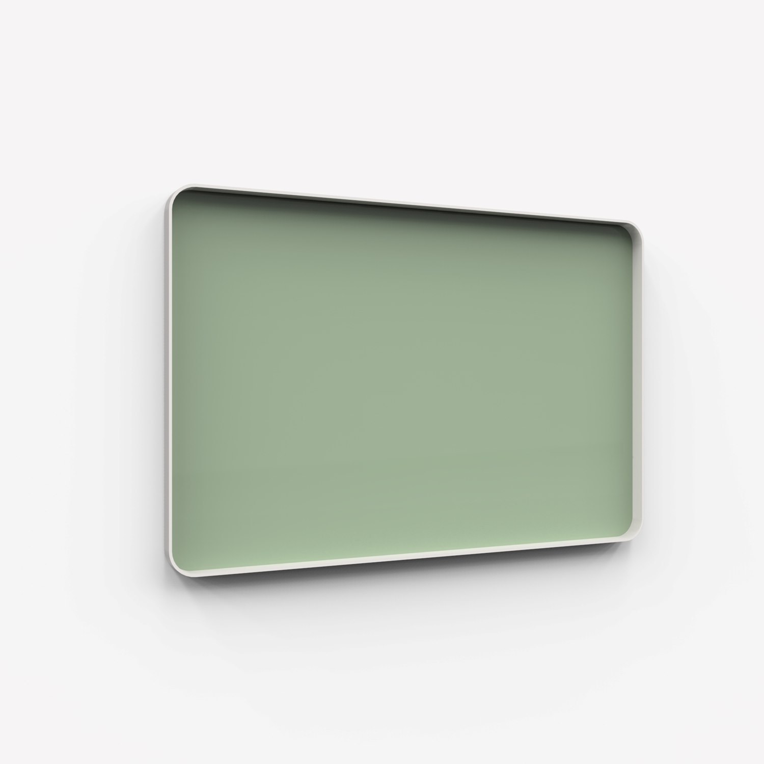 Frame Wall, glasskrivtavla, 150x100 cm, Gentle, grå ram