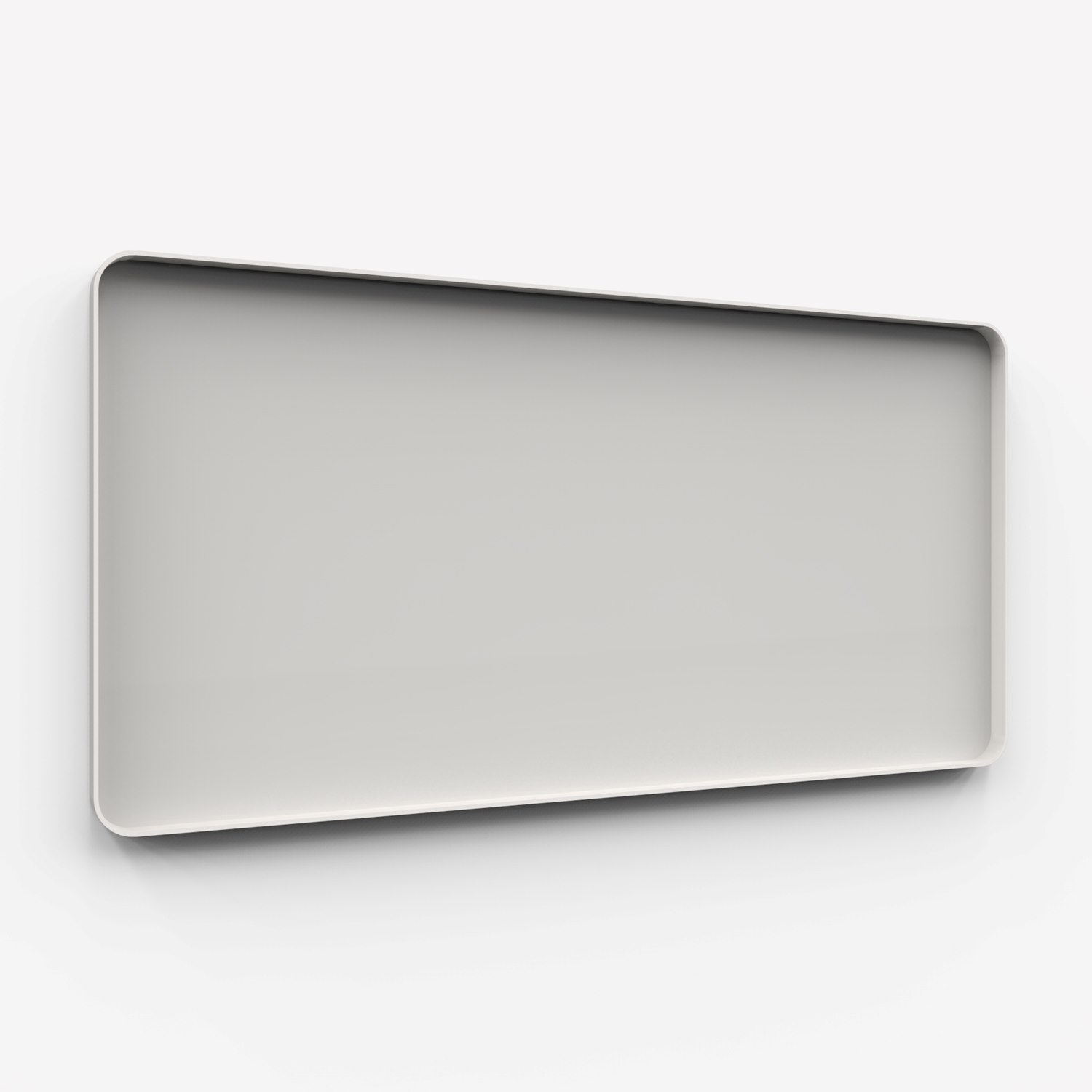 Frame Wall, glasskrivtavla, 200x100 cm, Shy, grå ram