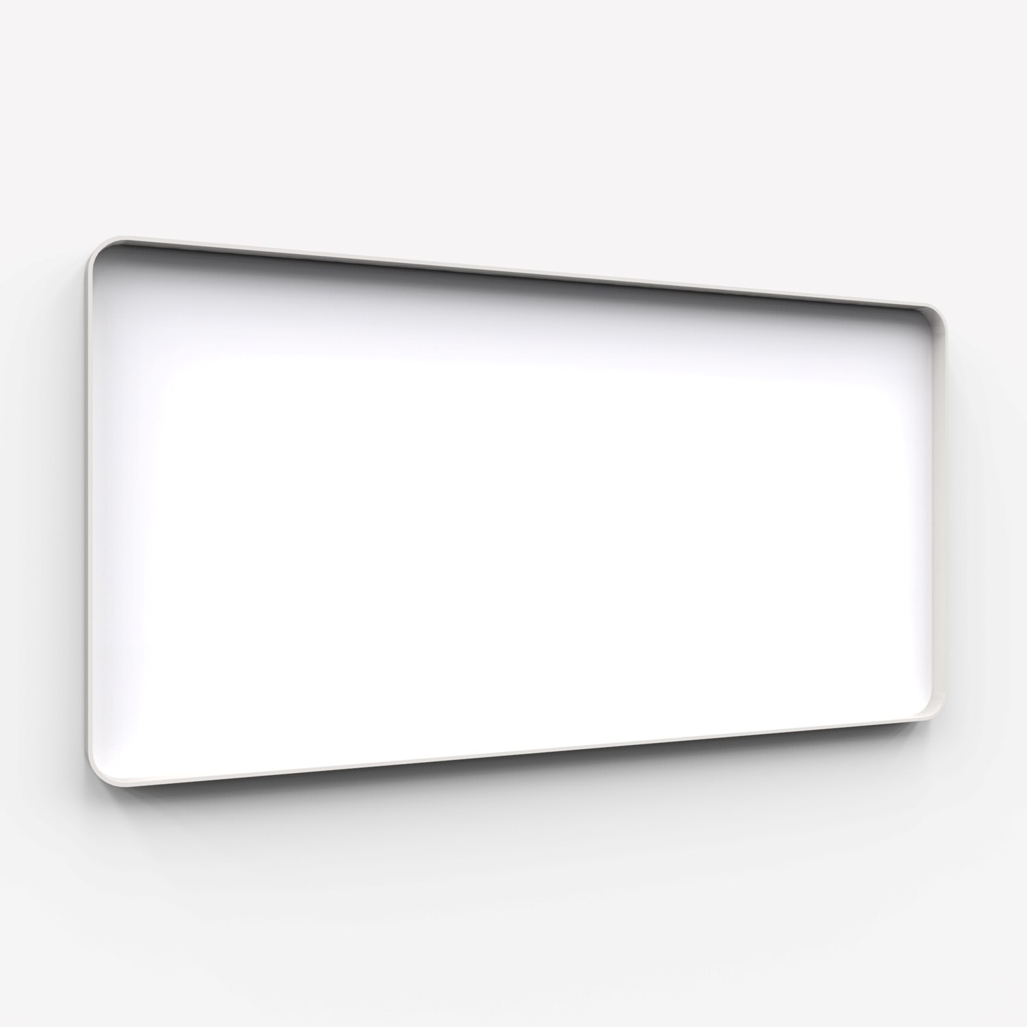 Frame Wall, glasskrivtavla, 200x100 cm, Pure, grå ram