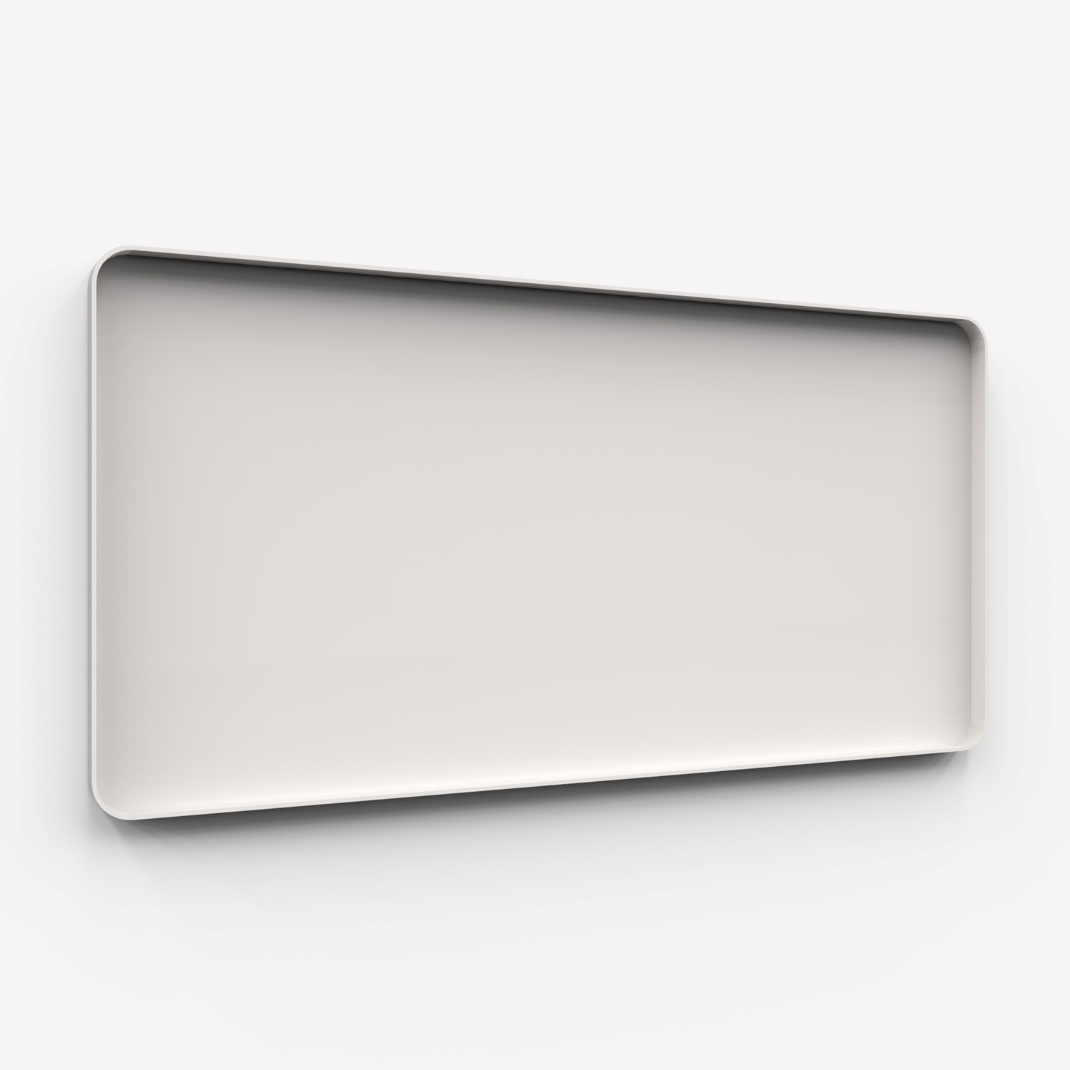 Frame Wall, glasskrivtavla, 200x100 cm, Soft, grå ram