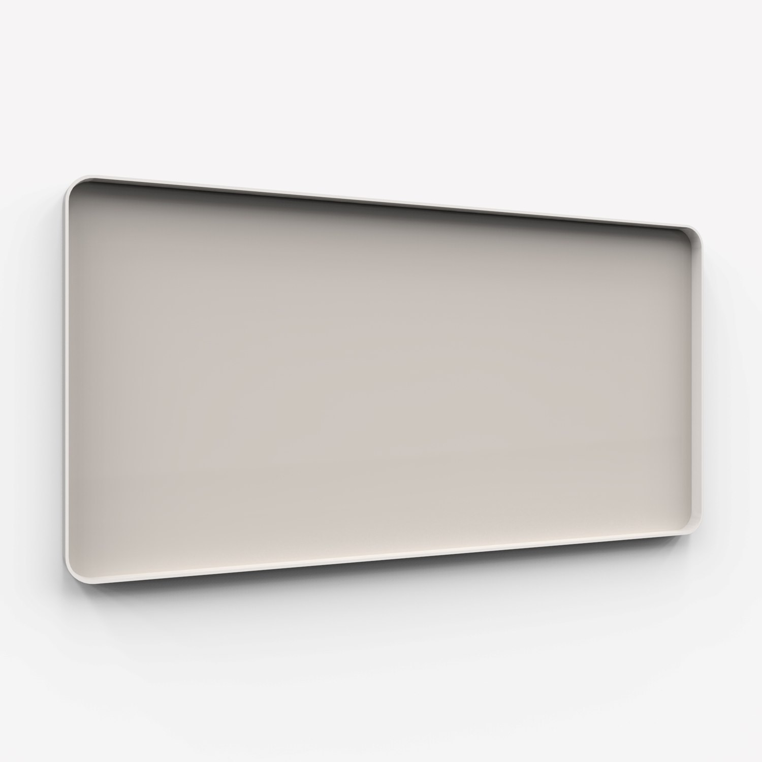 Frame Wall, glasskrivtavla, 200x100 cm, Warm, grå ram