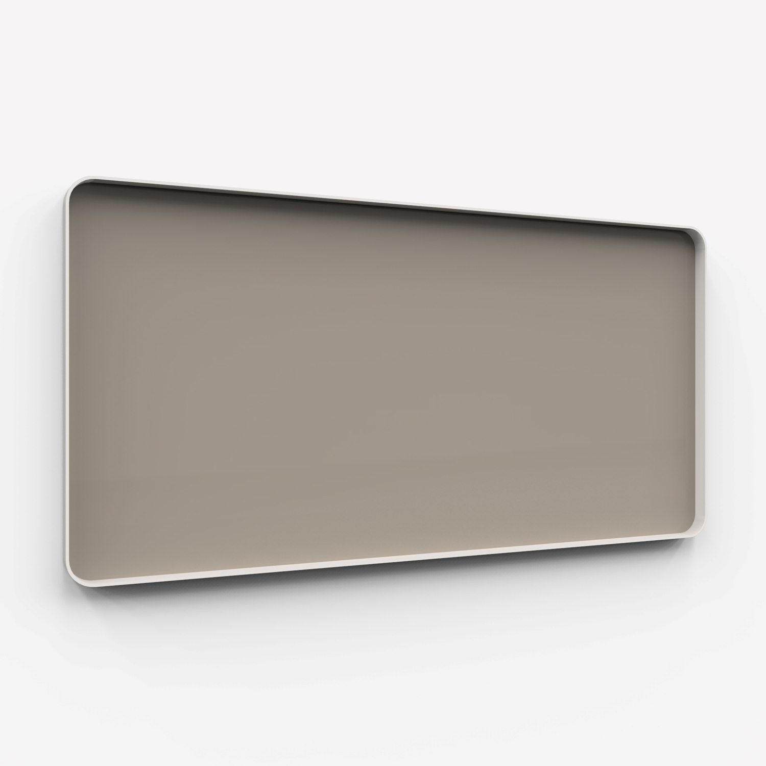 Frame Wall, glasskrivtavla, 200x100 cm, Lonely, grå ram