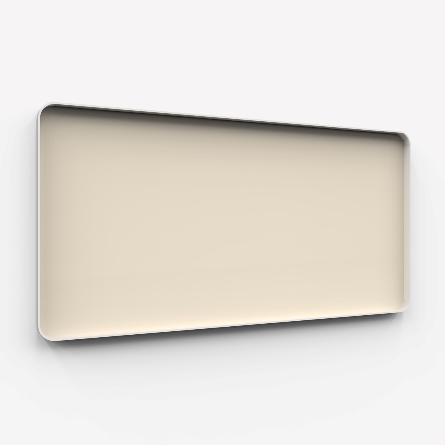 Frame Wall, glasskrivtavla, 200x100 cm, Mild, grå ram