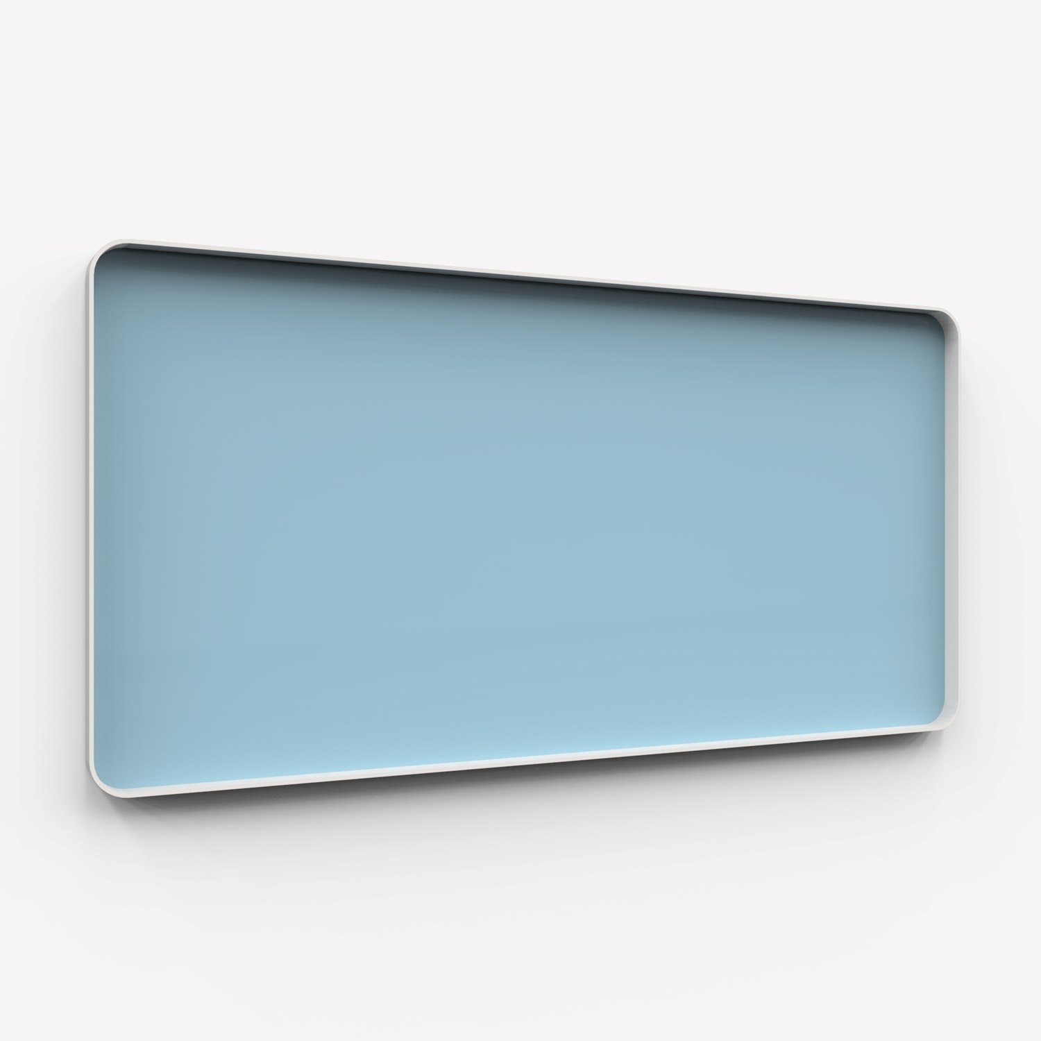 Frame Wall, glasskrivtavla, 200x100 cm, Calm, grå ram