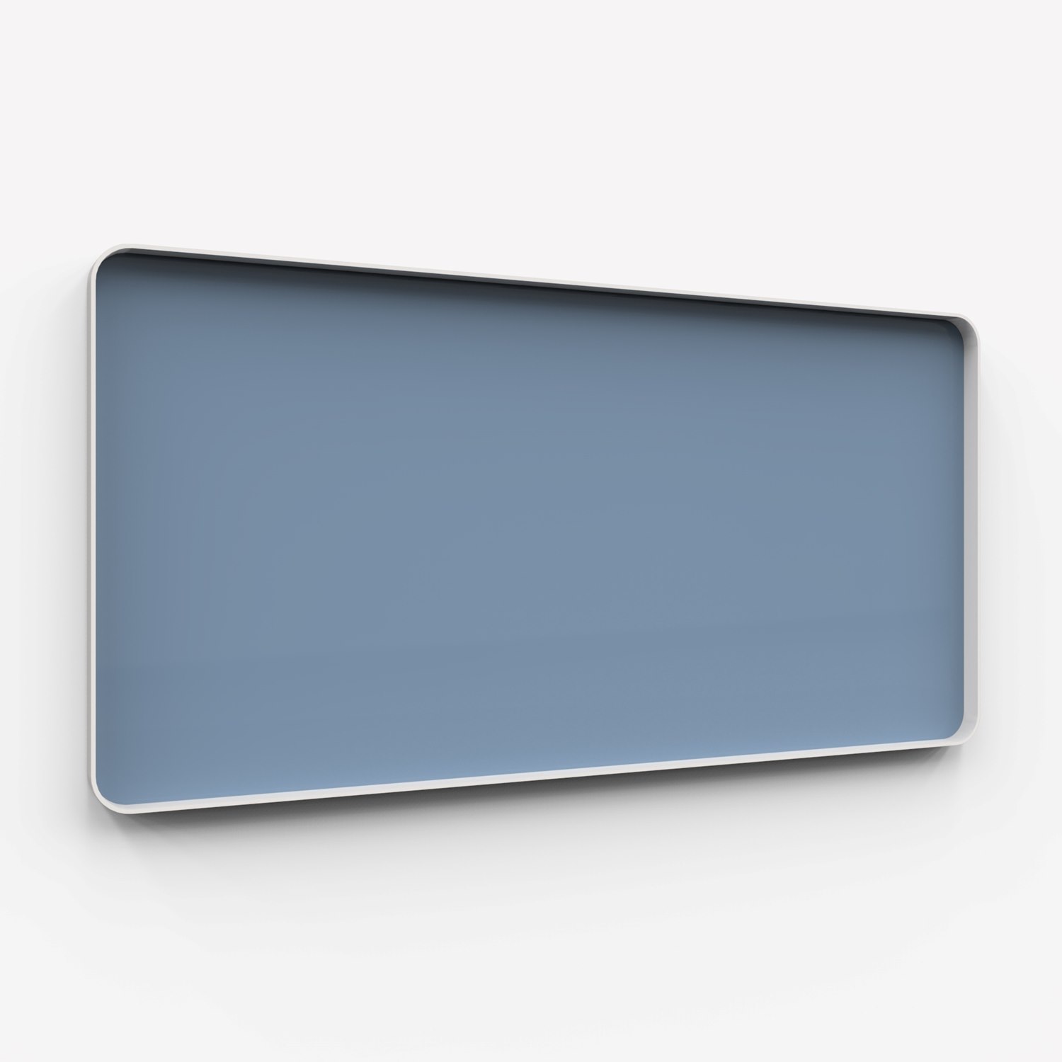 Frame Wall, glasskrivtavla, 200x100 cm, Bold, grå ram