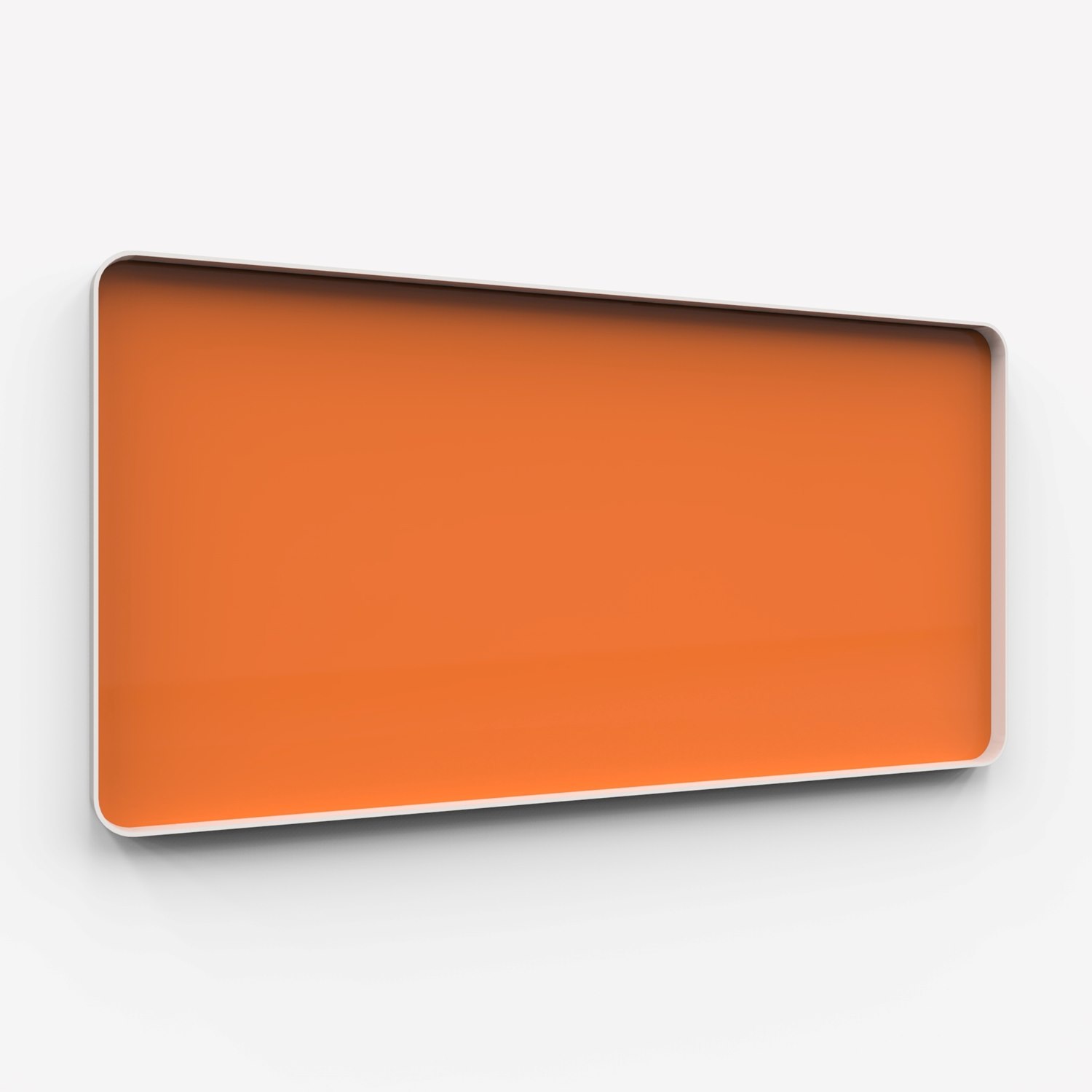 Frame Wall, glasskrivtavla, 200x100 cm, Excited, grå ram
