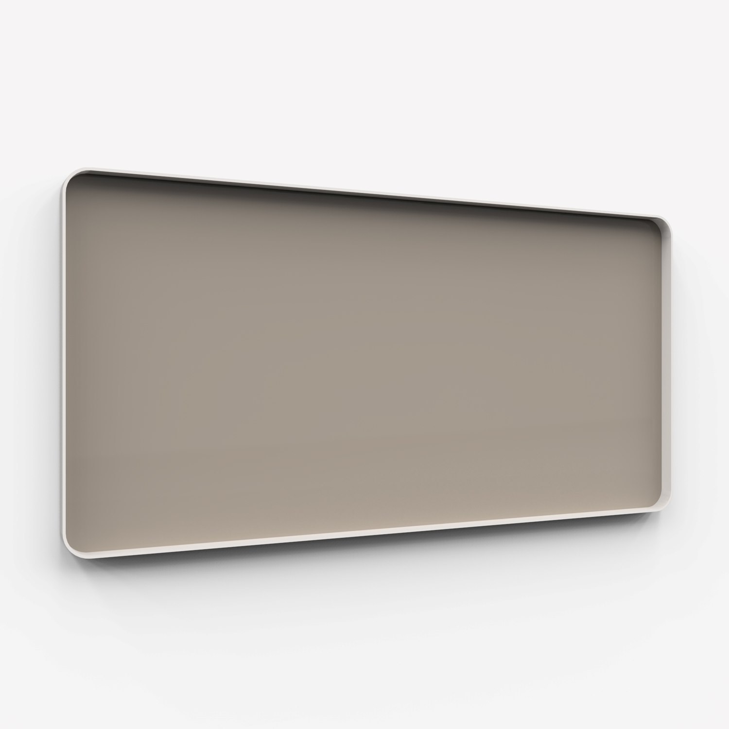 Frame Wall, glasskrivtavla, 200x100 cm, Cozy, grå ram