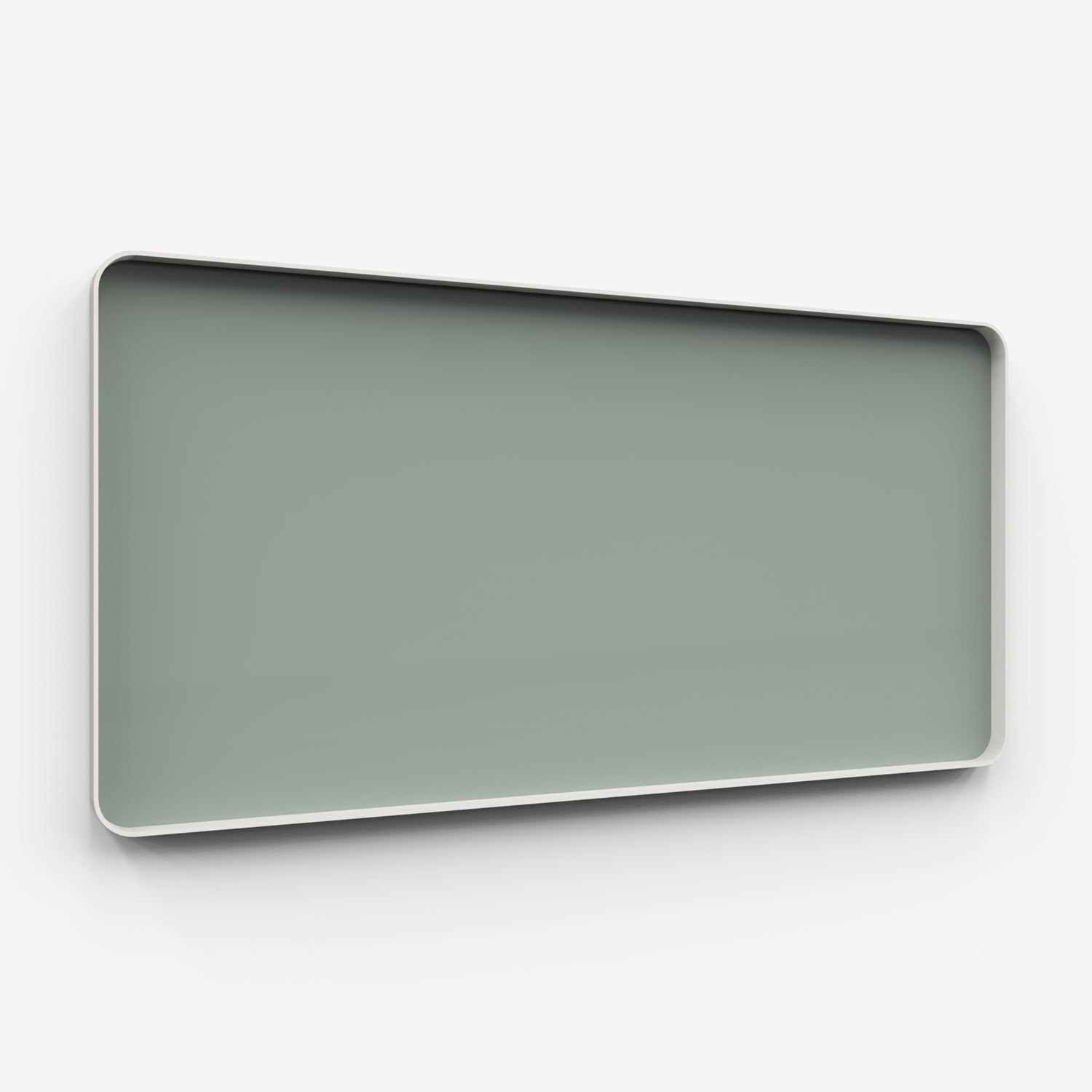 Frame Wall, glasskrivtavla, 200x100 cm, Frank, grå ram