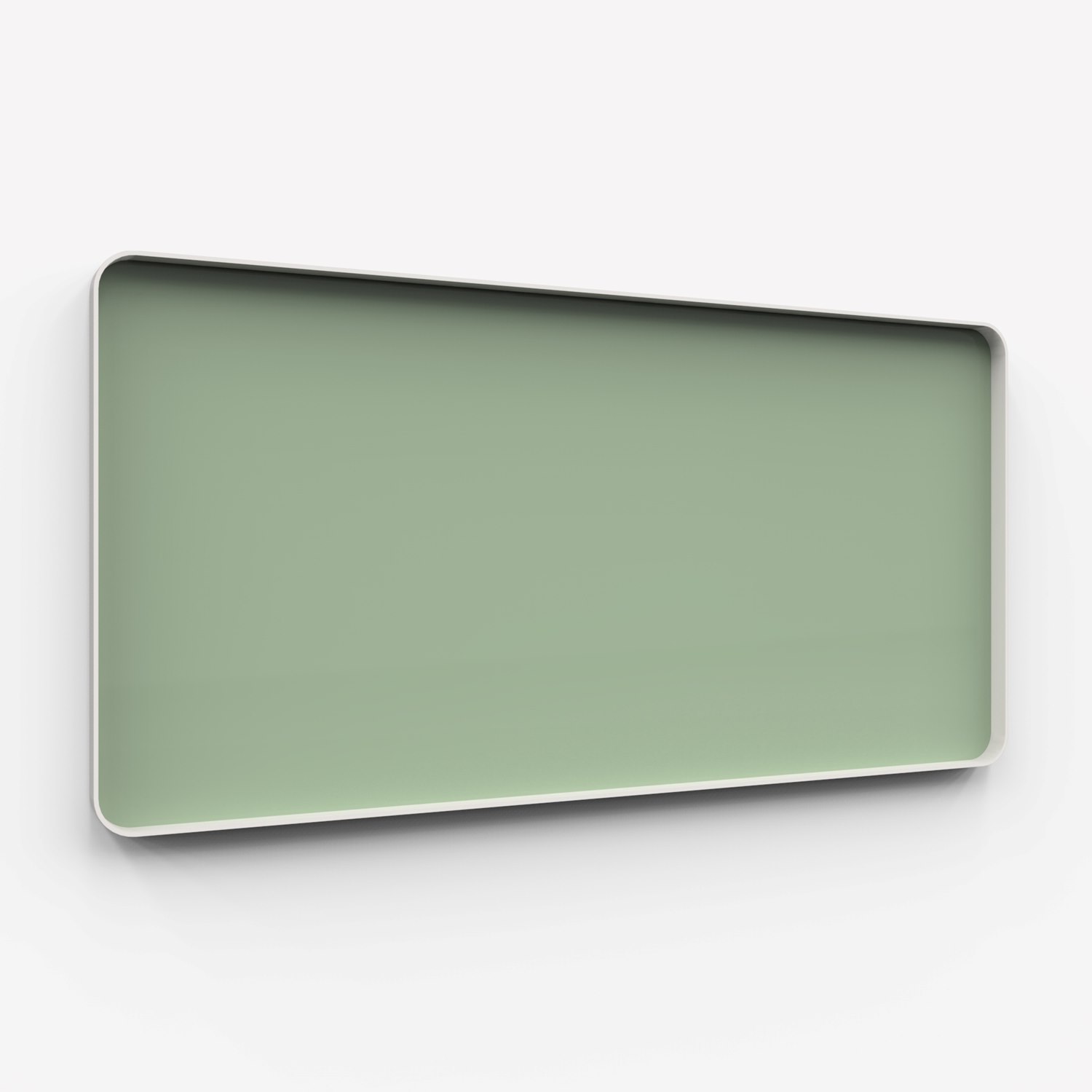 Frame Wall, glasskrivtavla, 200x100 cm, Gentle, grå ram