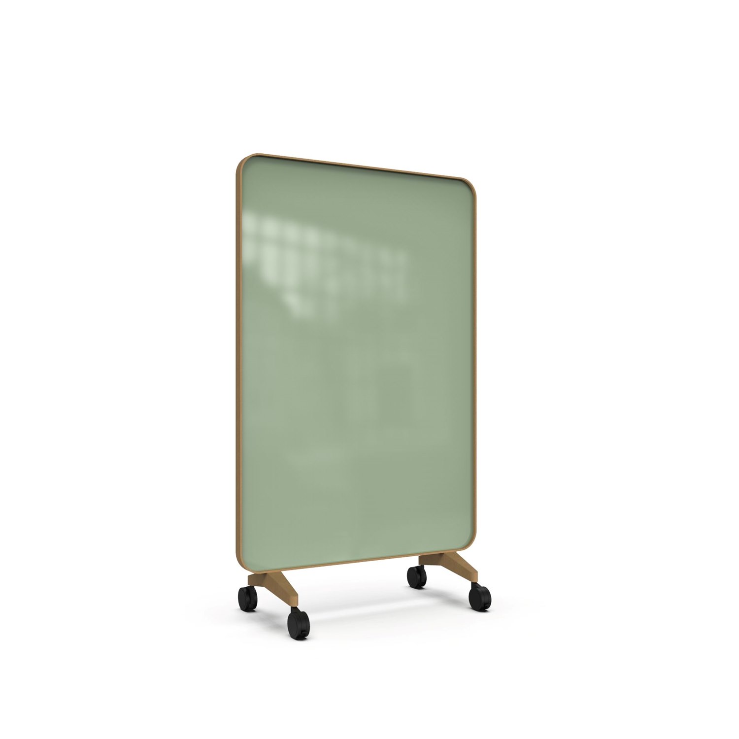 Frame Mobile, dubbelsidig glasskrivtavla, 120x196 cm, Gentle, ek-ram