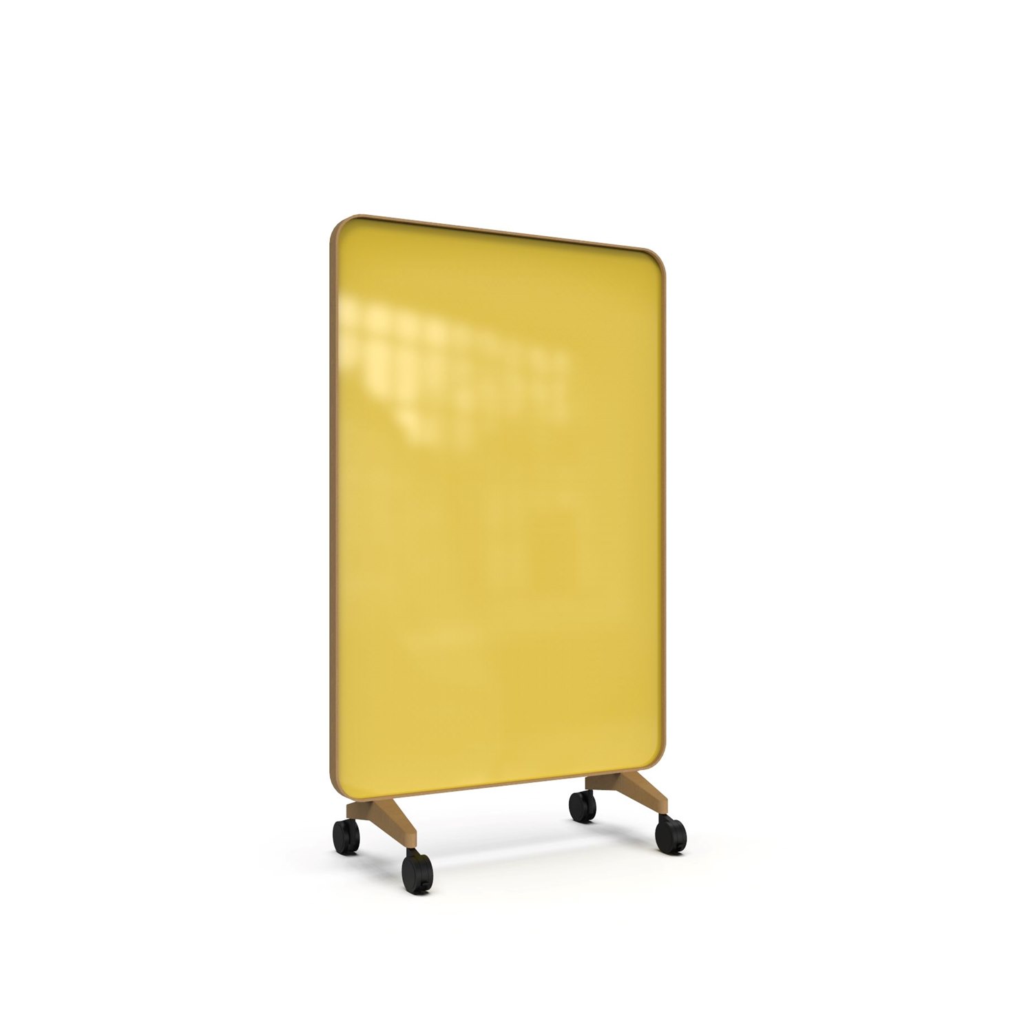 Frame Mobile, dubbelsidig glasskrivtavla, 120x196 cm, Happy, ek-ram