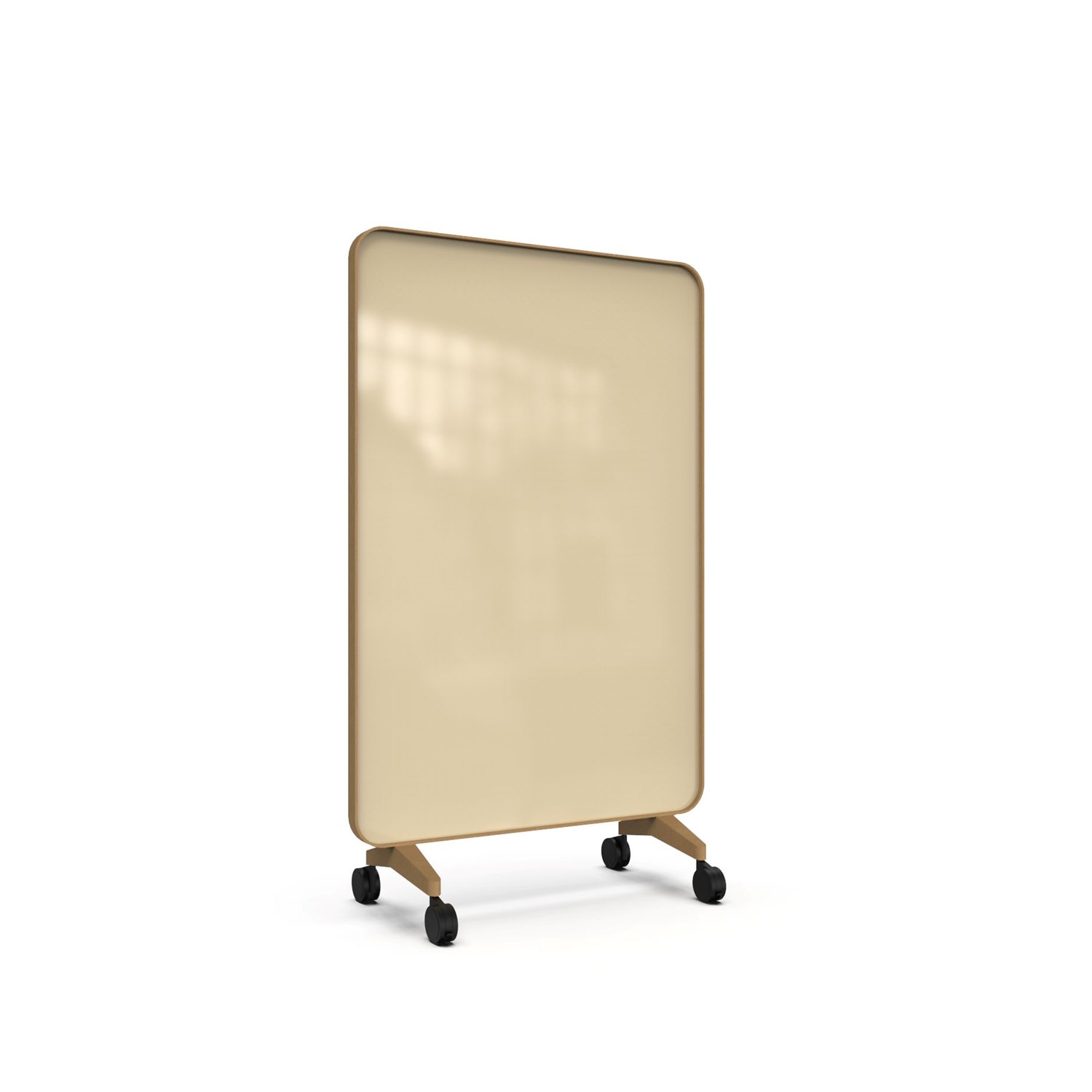 Frame Mobile, dubbelsidig glasskrivtavla, 120x196 cm, Mellow, ek-ram
