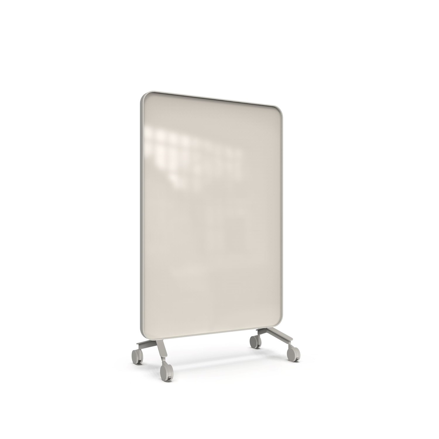 Frame Mobile, dubbelsidig glasskrivtavla, 120x196 cm, Lazy, grå ram