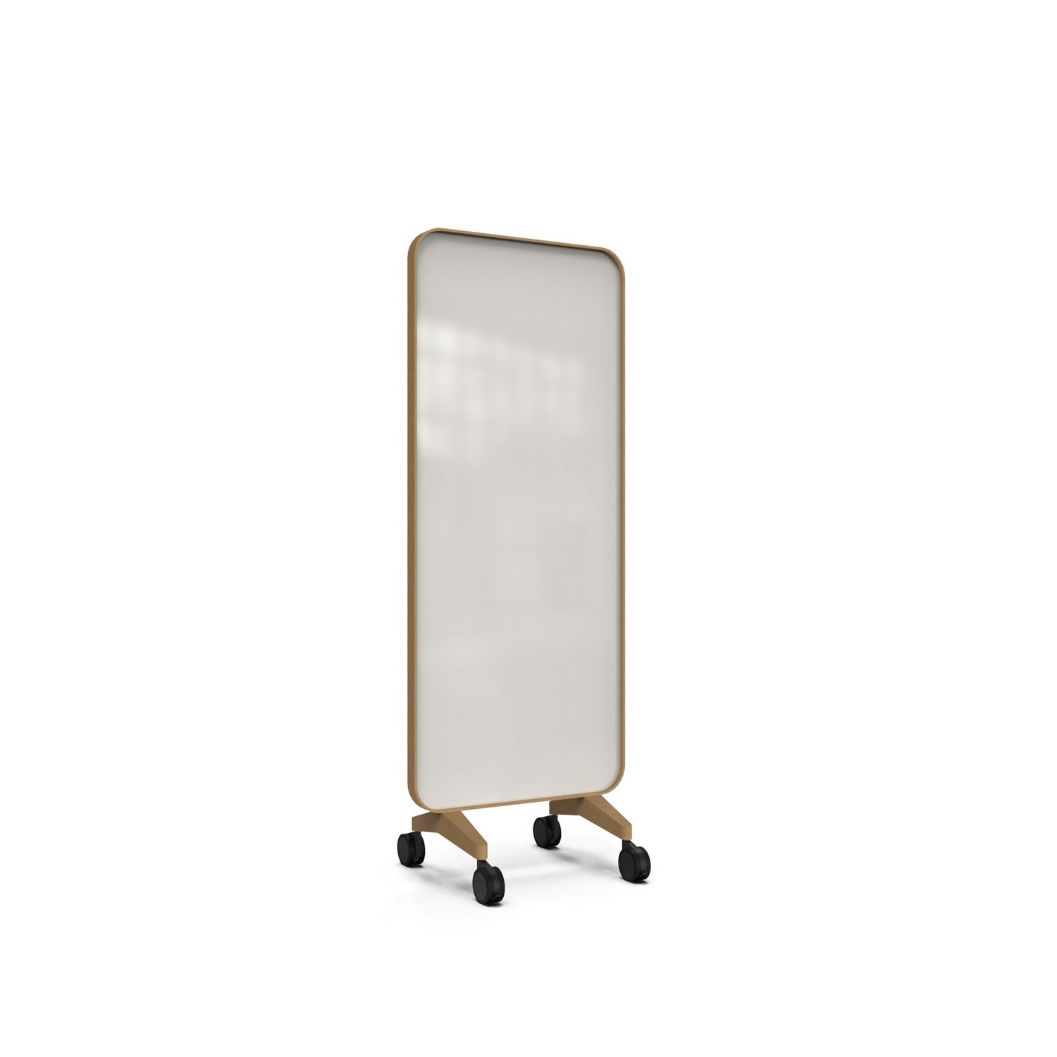 Frame Mobile, dubbelsidig glasskrivtavla, 75x196 cm, Soft, ek-ram