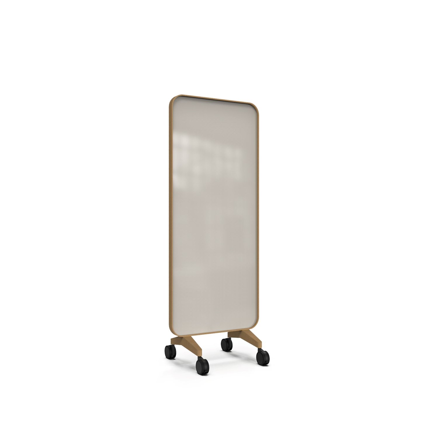 Frame Mobile, dubbelsidig glasskrivtavla, 75x196 cm, Warm, ek-ram