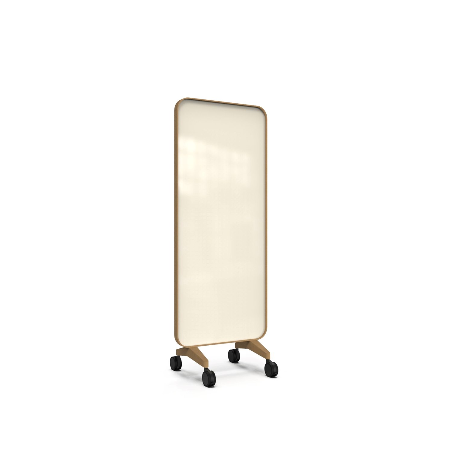 Frame Mobile, dubbelsidig glasskrivtavla, 75x196 cm, Pale, ek-ram