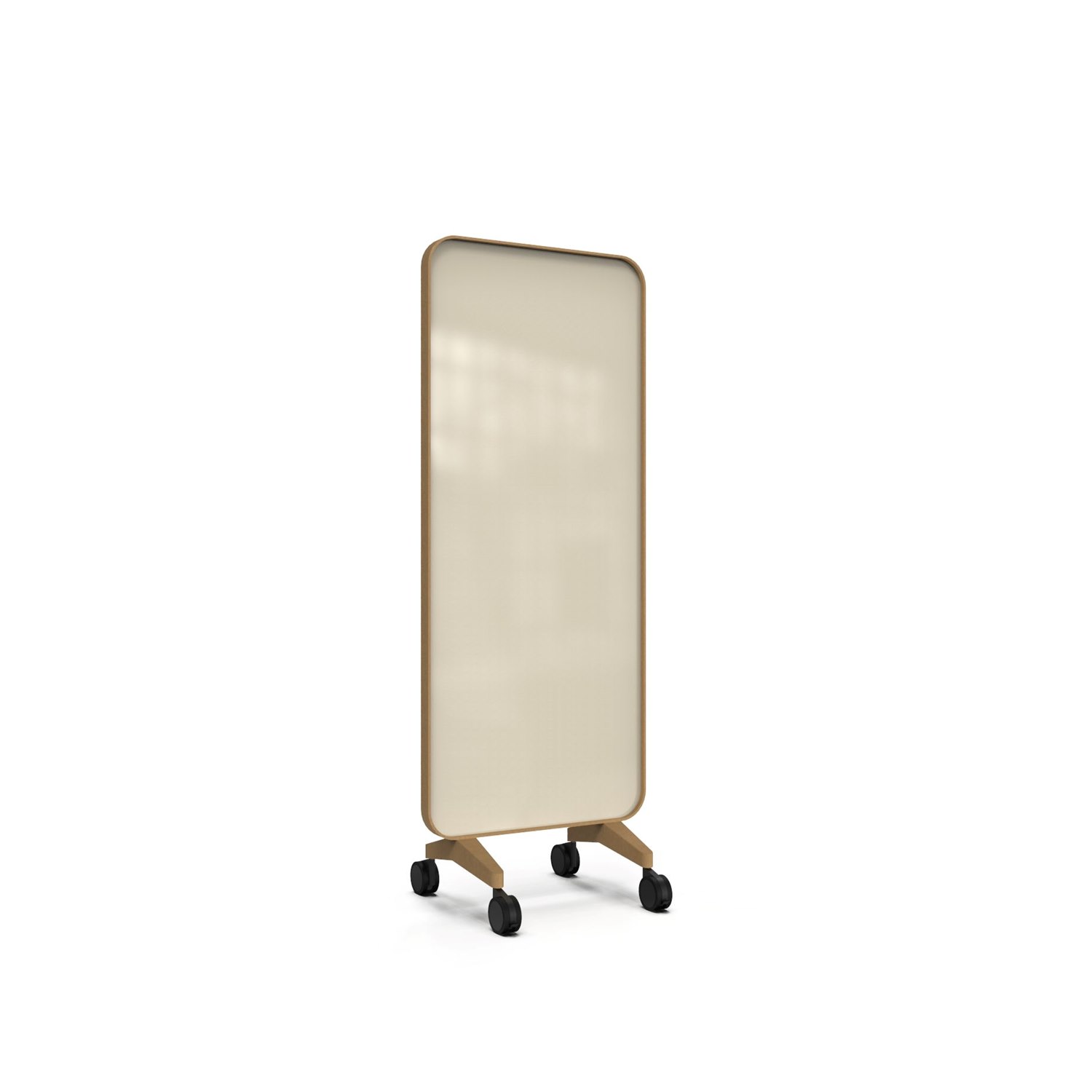 Frame Mobile, dubbelsidig glasskrivtavla, 75x196 cm, Mild, ek-ram