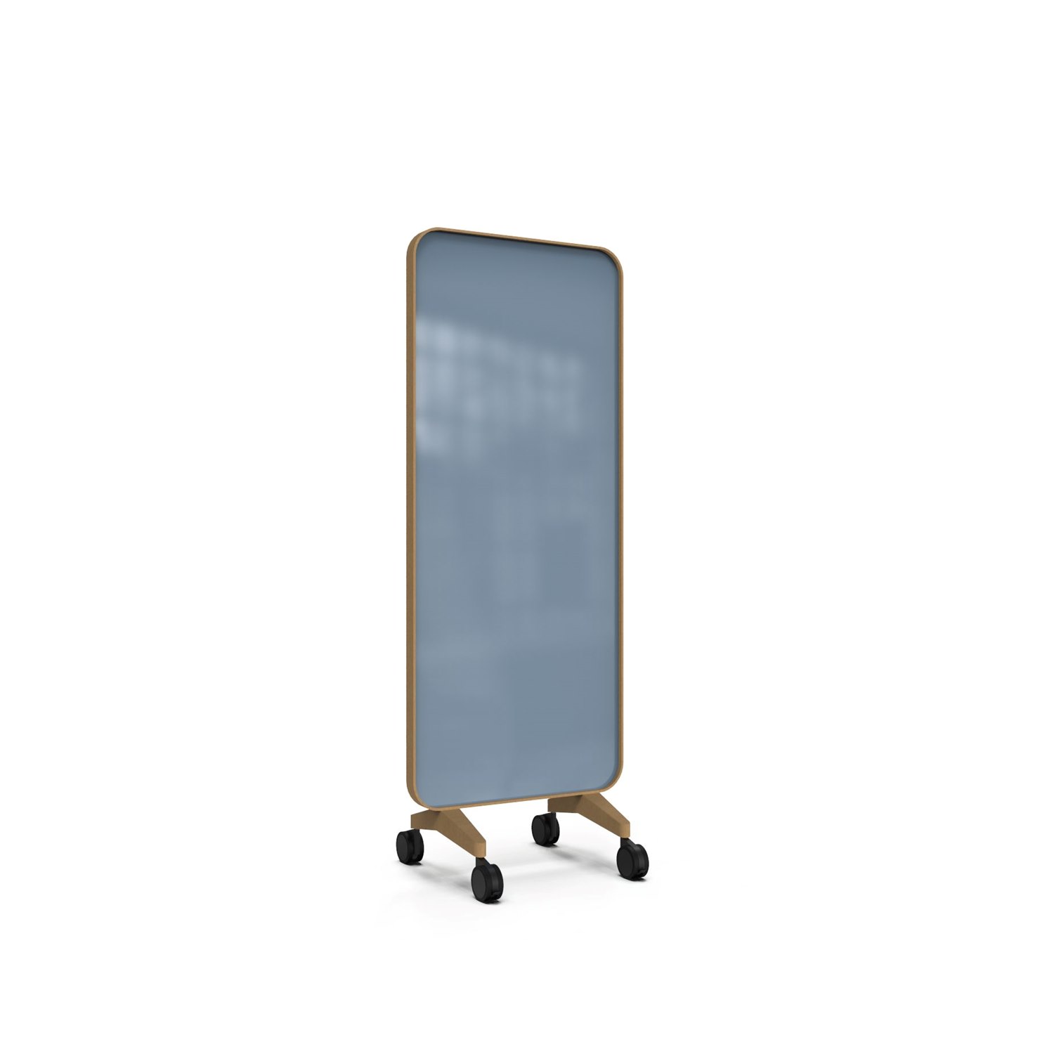 Frame Mobile, dubbelsidig glasskrivtavla, 75x196 cm, Bold, ek-ram